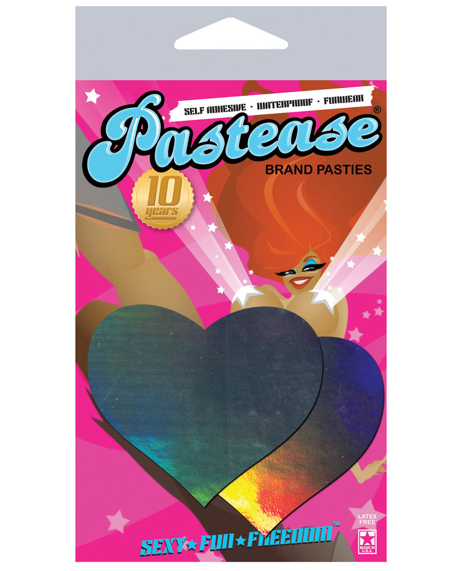 Pastease Hologram Heart - Silver O/S