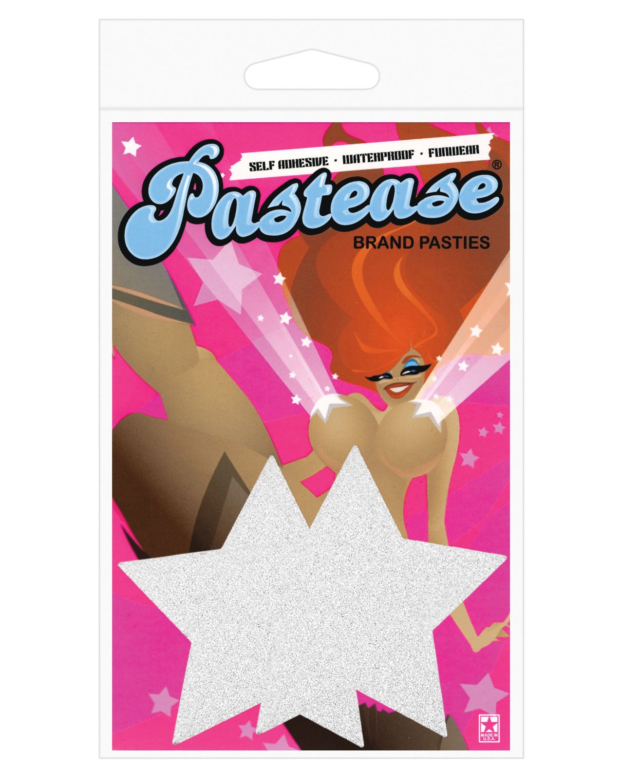 Pastease Glitter Star - Silver O/S