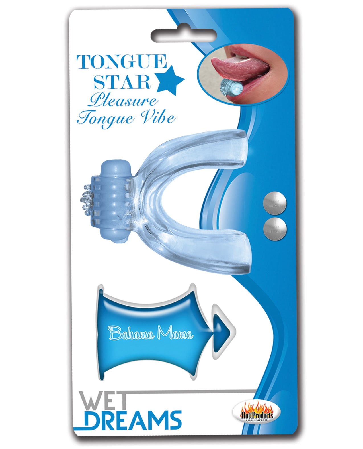 Wet Dreams Tongue Star Vibe - Blue