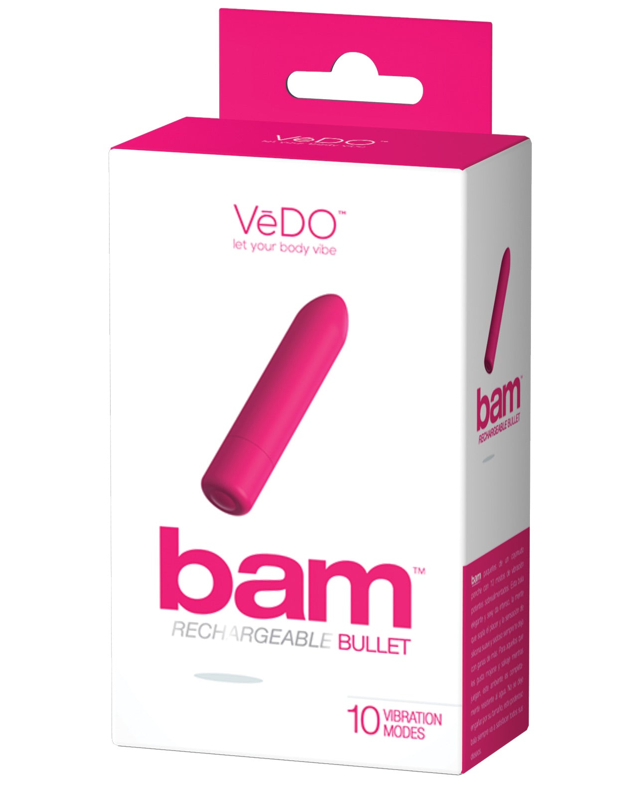 VeDO Bam Rechargeable Bullet - Foxy Pink
