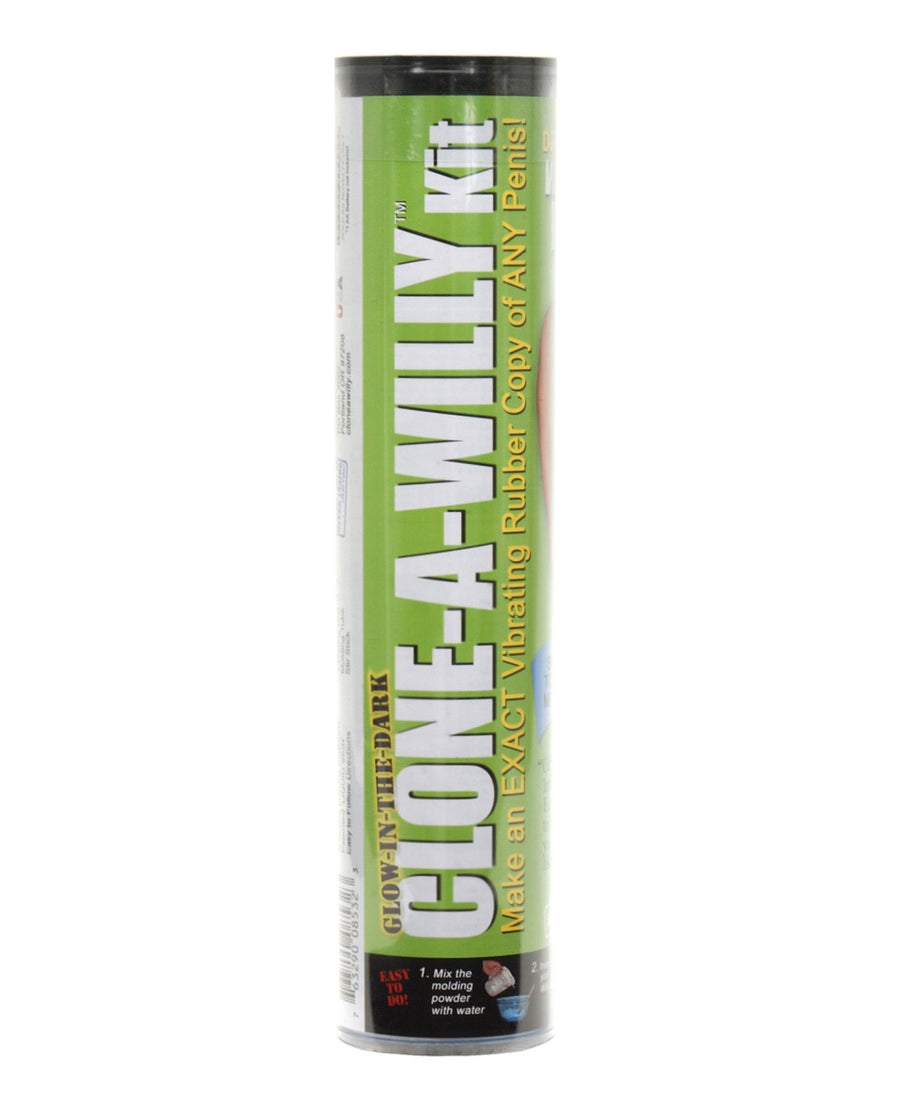 Clone-A-Willy Kit Vibrating Glow in the Dark - Green