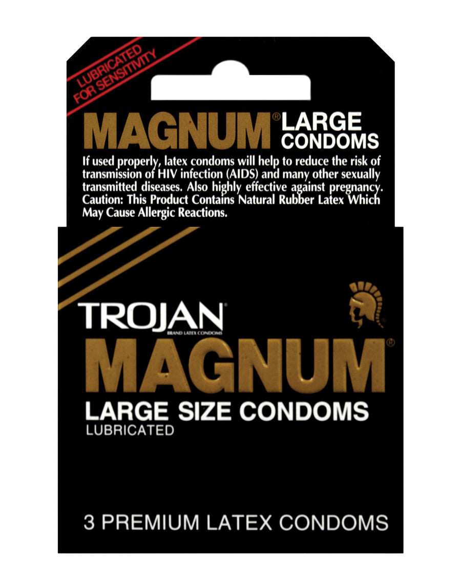 Trojan Magnum Condoms - Box of 3