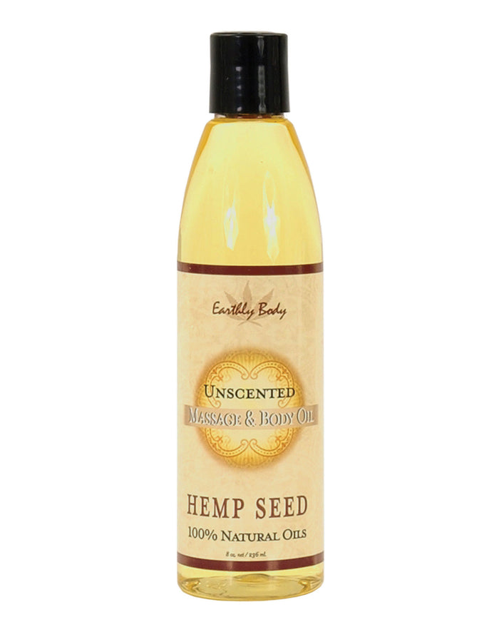 Earthly Body Massage & Body Oil - 8 oz Unscented