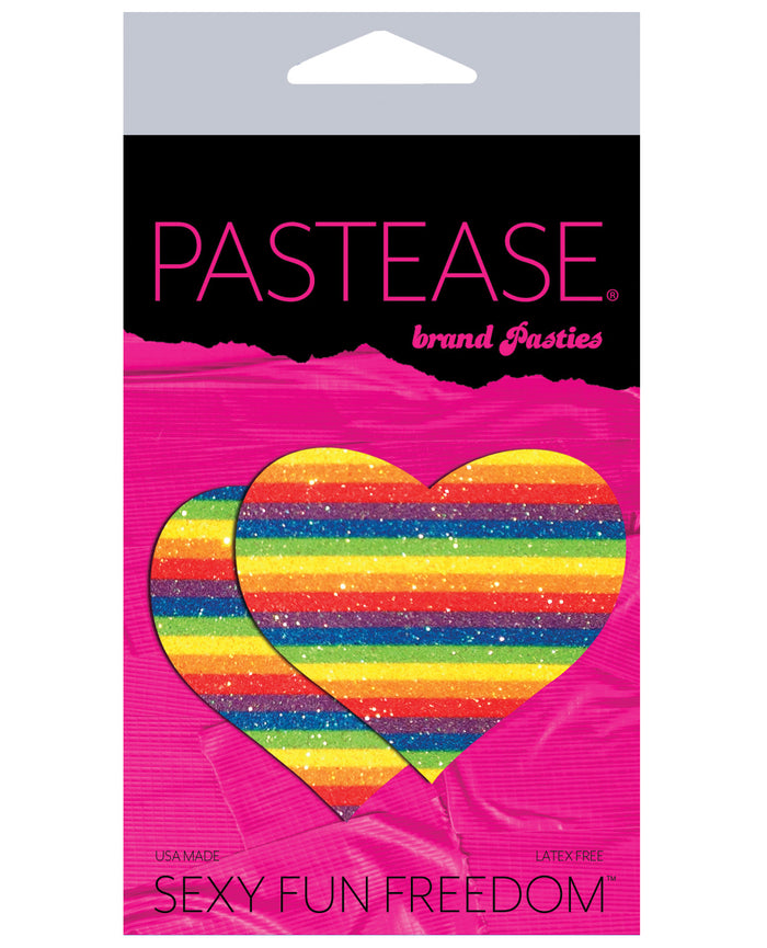 Pastease Premium Glitter Heart - Rainbow O/S