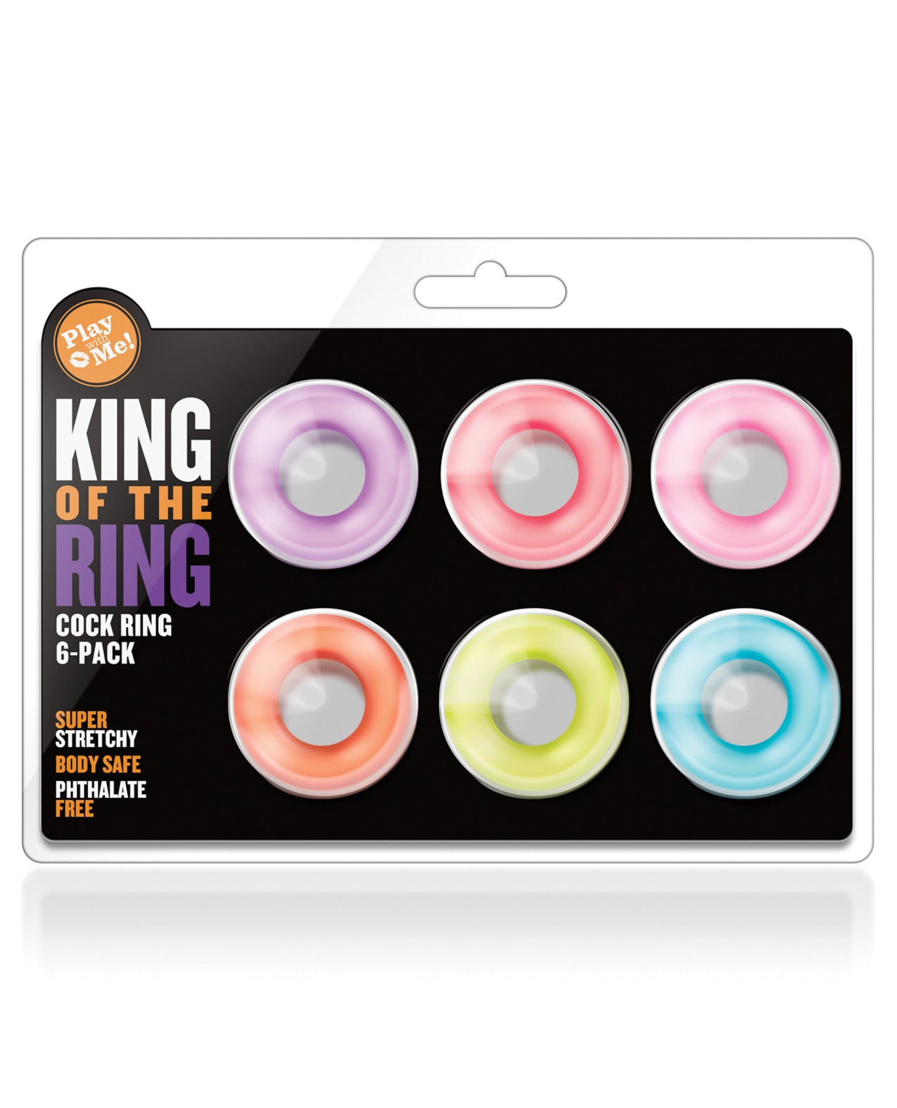 Blush Play With Me King of the Ring - Asst. Colors Set of 6