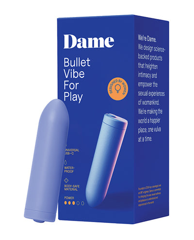 Dame Zee Bullet Vibrator - Periwinkle