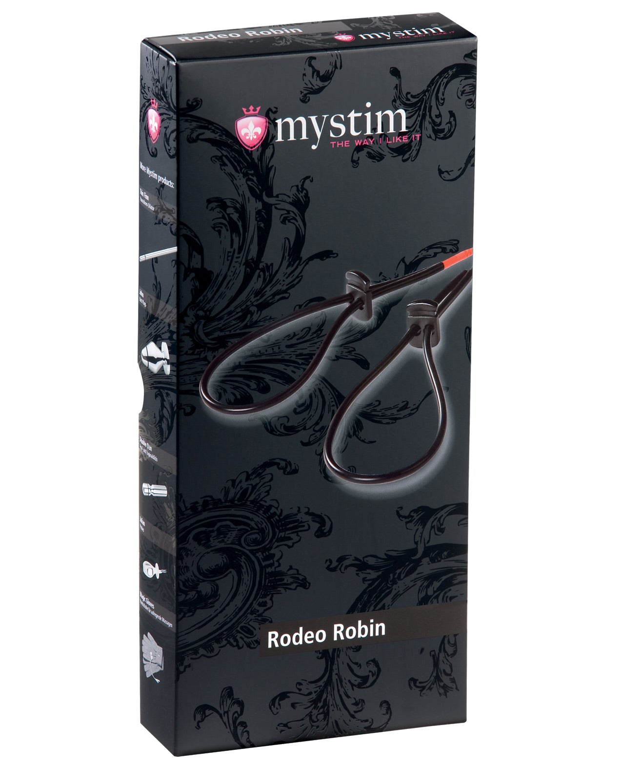 Mystim Rodeo Robin Penis & Testicle Strap Set - Black