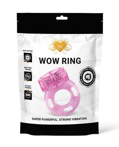 Wow Ring Vibrating Cock Ring - Pink