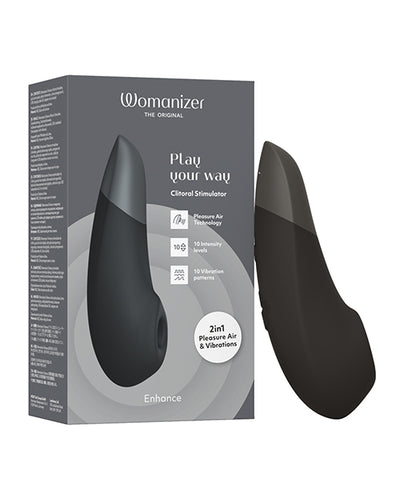 Womanizer Enhance 2 in 1 Pleasure Air & Vibrations - Black